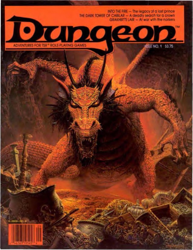 Dungeon Magazine #1 cover