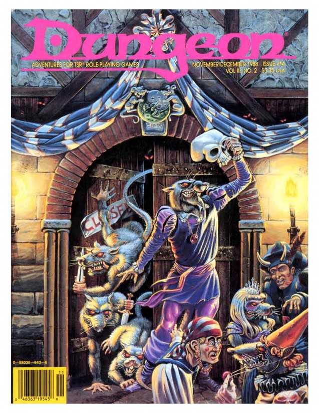 Dungeon Magazine #14 cover