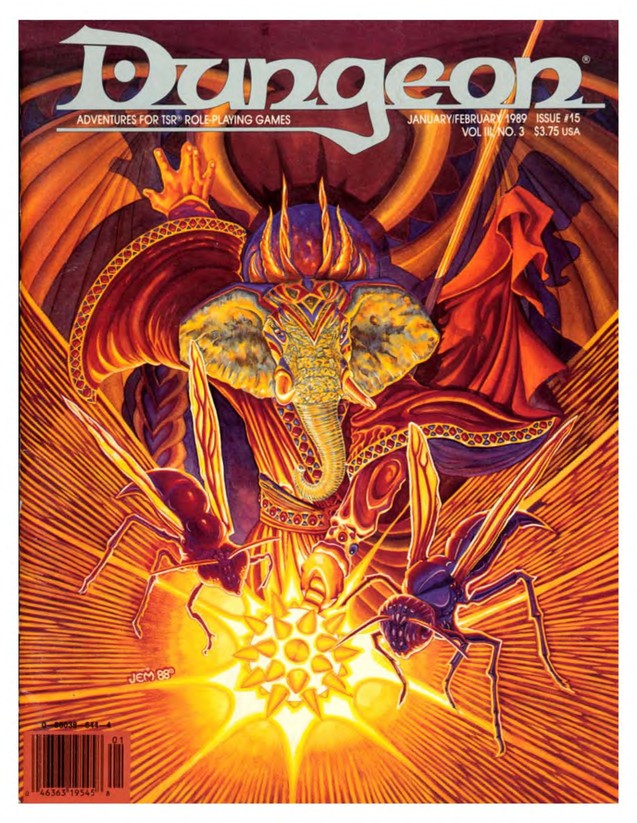 Dungeon Magazine #15 cover