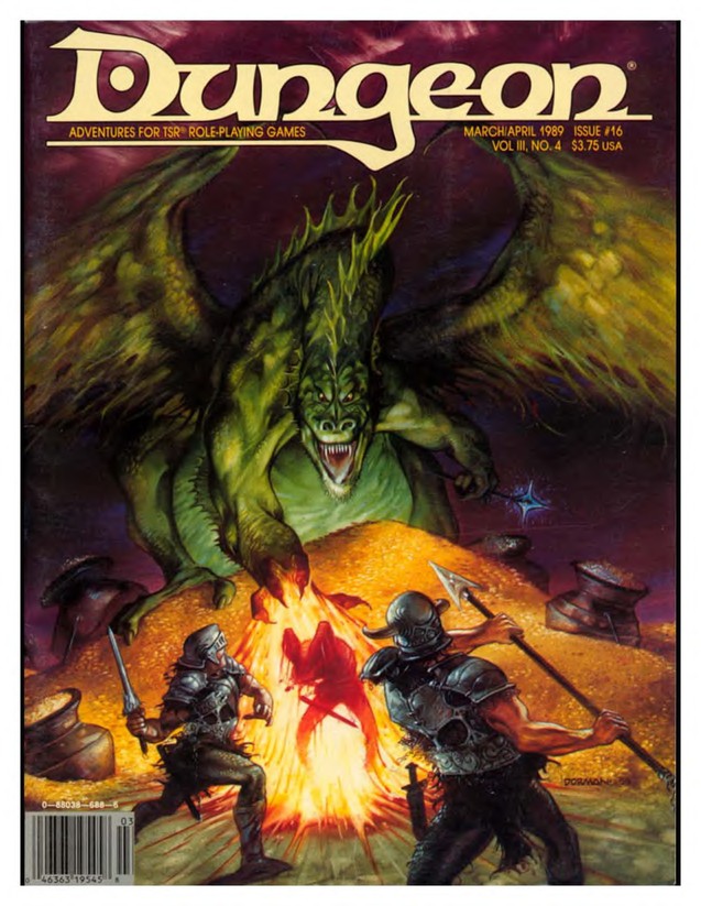 Dungeon Magazine #16 cover