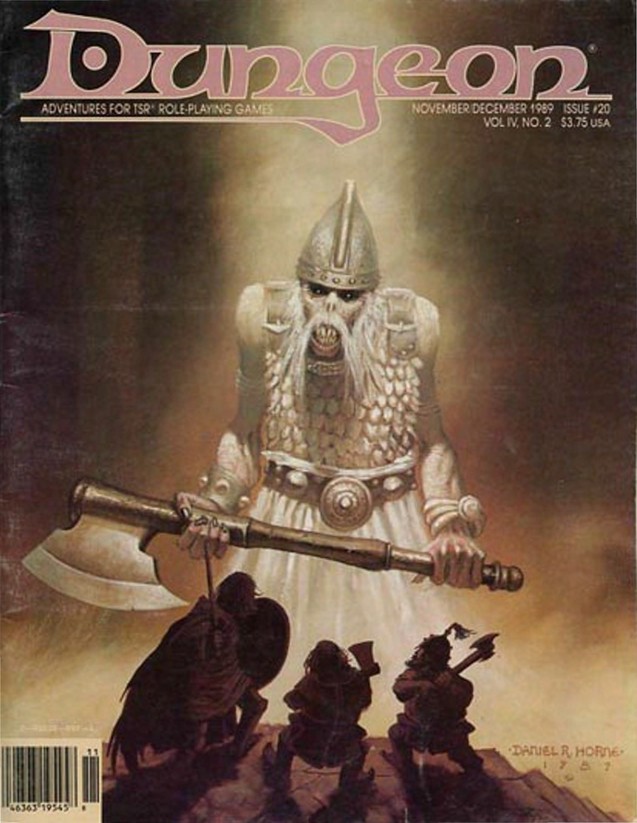 Dungeon Magazine #20 cover