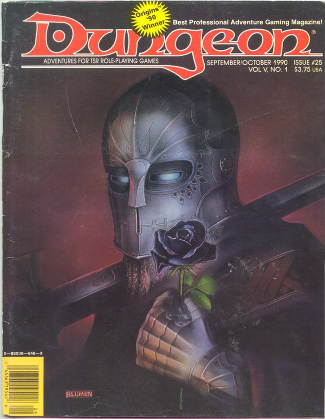 Dungeon Magazine #25 cover
