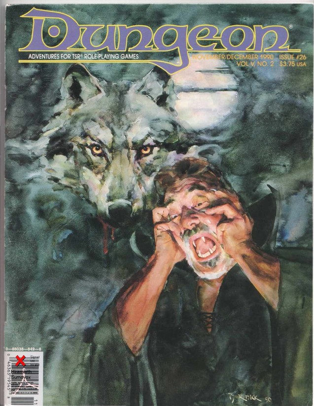 Dungeon Magazine #26 cover