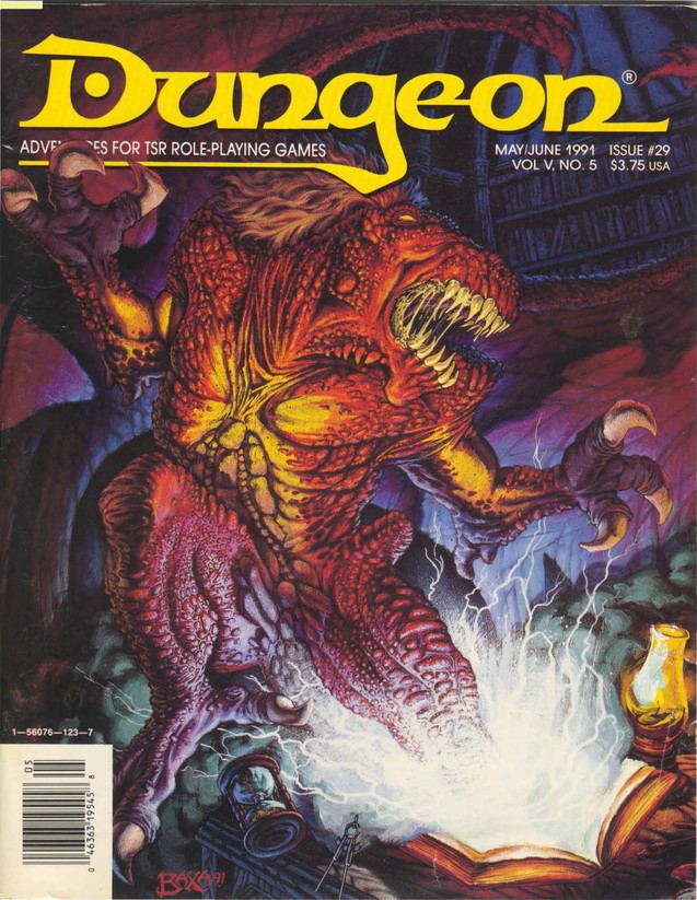 Dungeon Magazine #29 cover