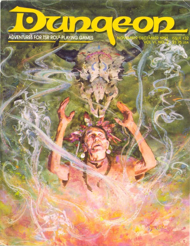 Dungeon Magazine #32 cover