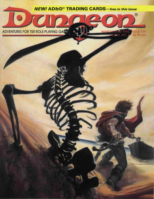 Dungeon Magazine #34 cover