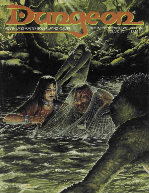 Dungeon Magazine #37 cover