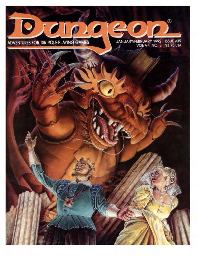 Dungeon Magazine #39 cover