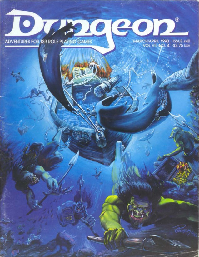 Dungeon Magazine #40 cover