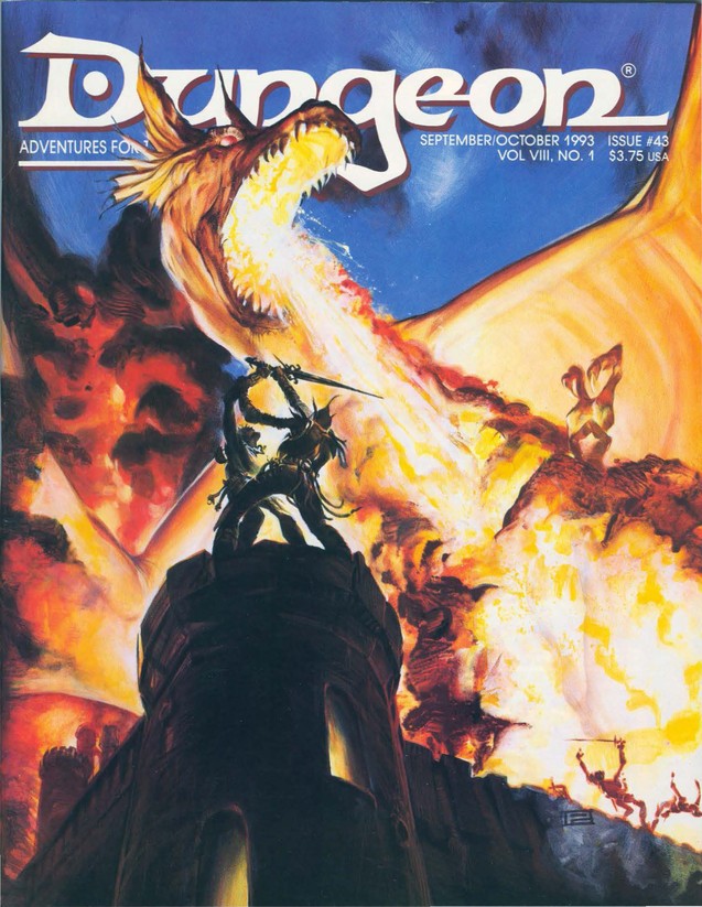 Dungeon Magazine #43 cover