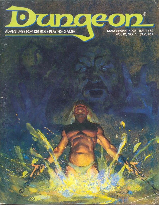 Dungeon Magazine #52 cover