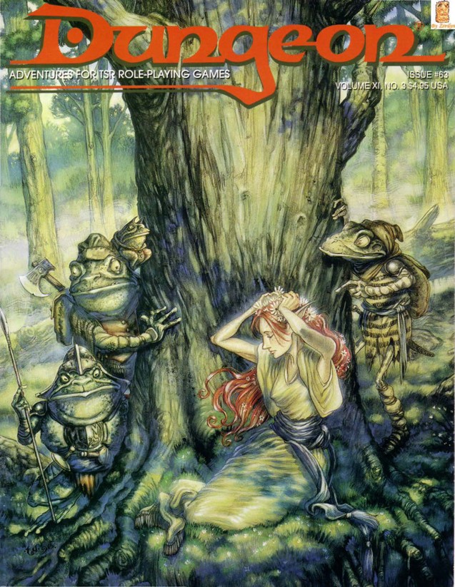 Dungeon Magazine #63 cover