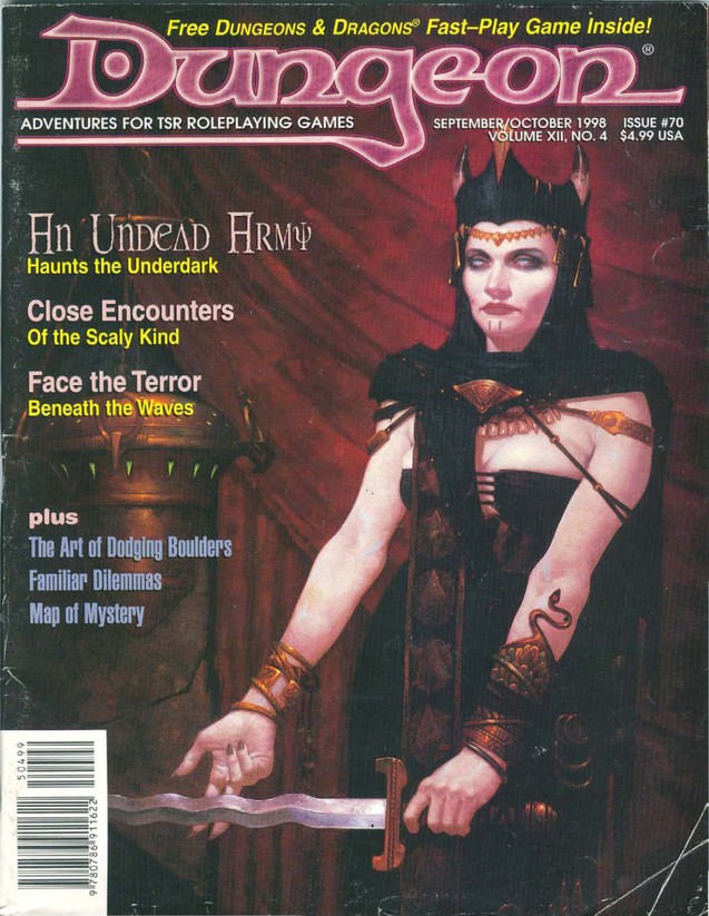 Dungeon Magazine #70 cover