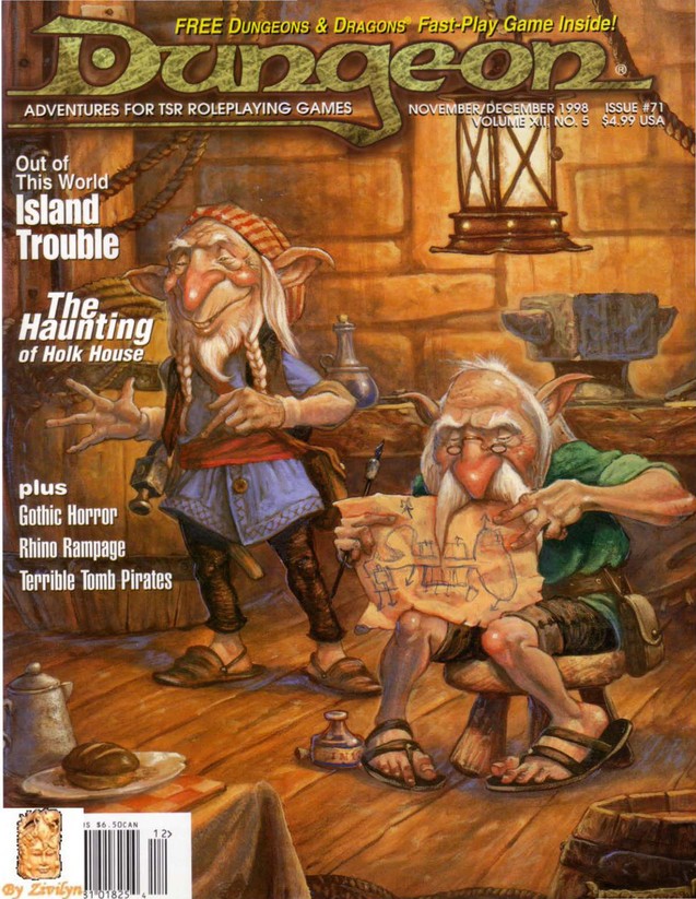 Dungeon Magazine #71 cover