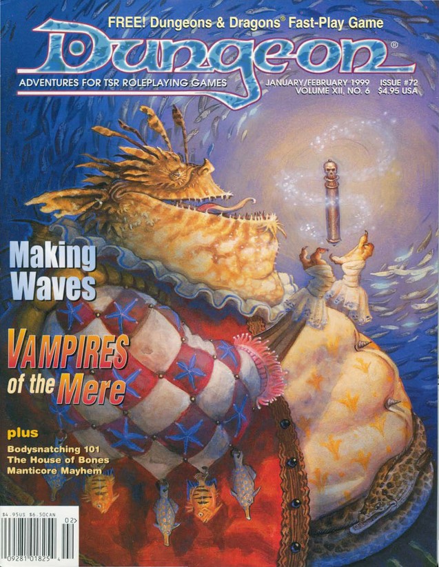 Dungeon Magazine #72 cover