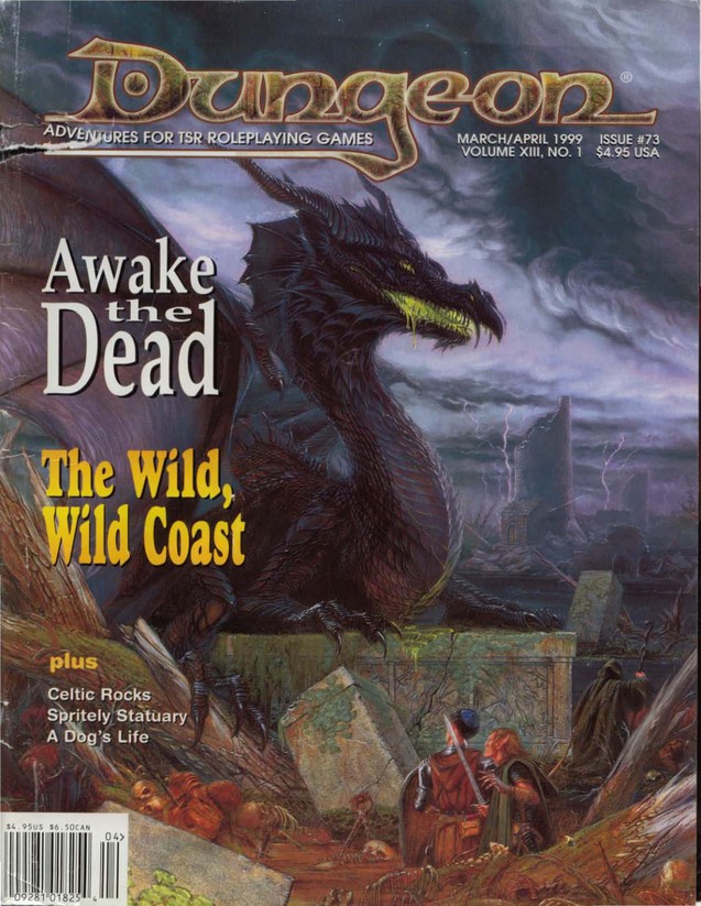 Dungeon Magazine #73 cover