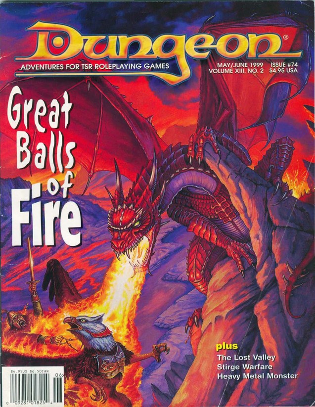 Dungeon Magazine #74 cover