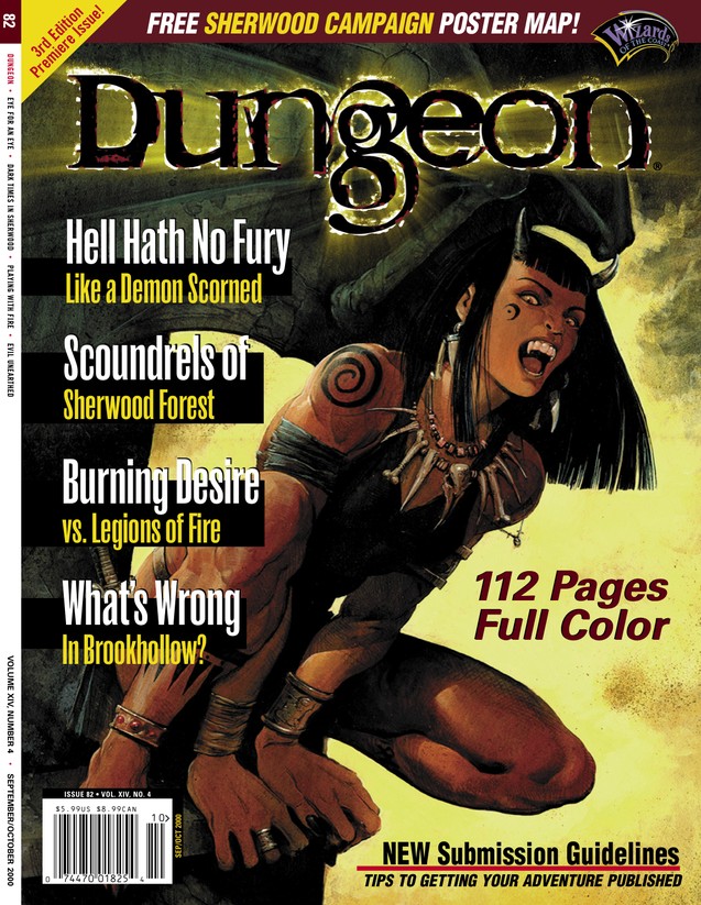 Dungeon Magazine #82 cover