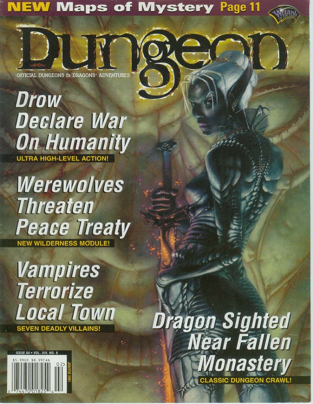 Dungeon Magazine #84 cover