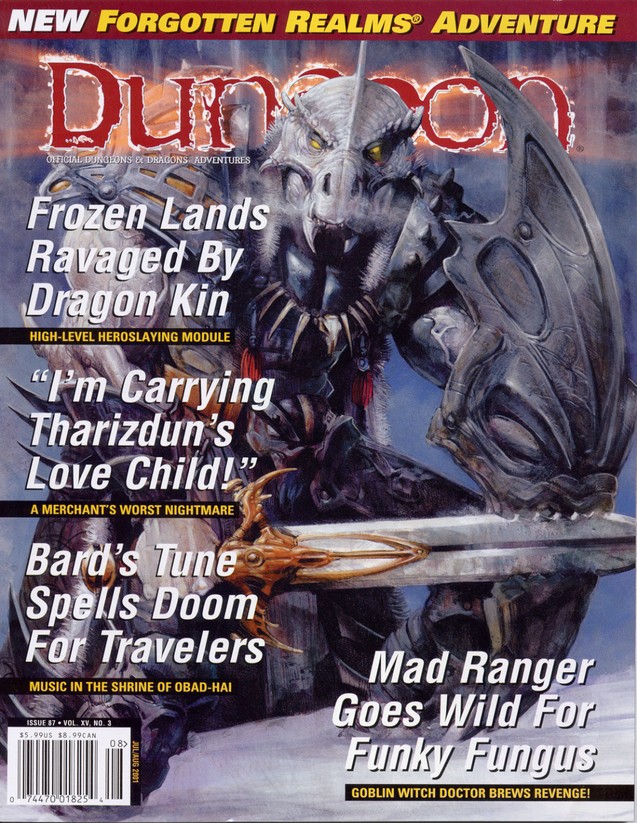 Dungeon Magazine #87 cover