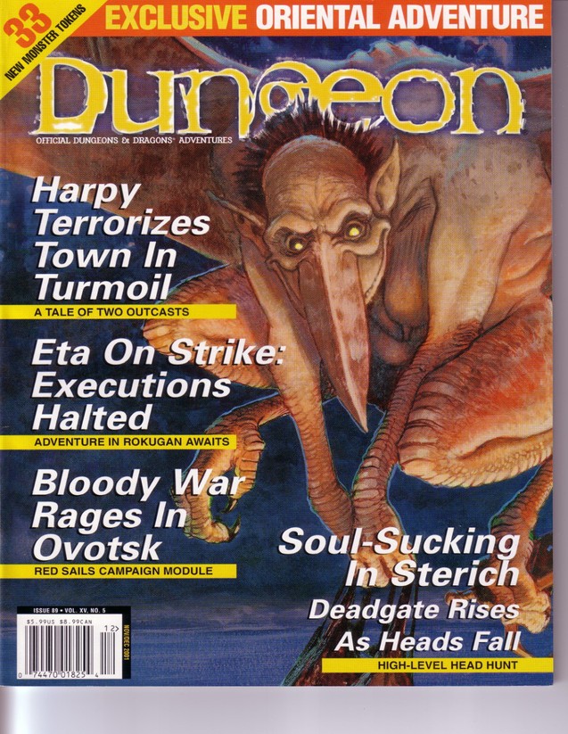 Dungeon Magazine #89 cover