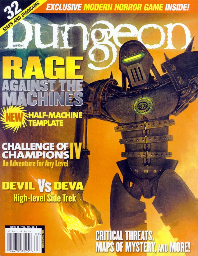 Dungeon Magazine #91 cover