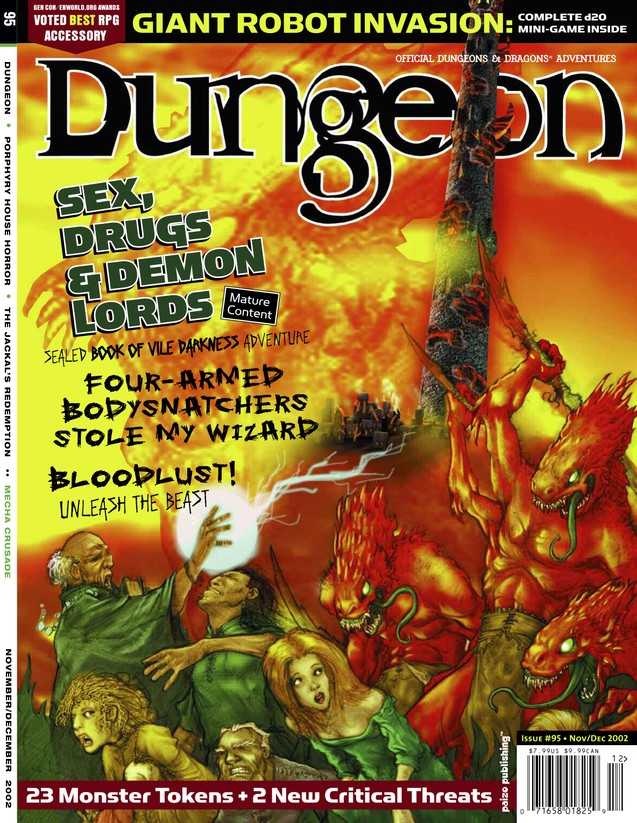 Dungeon Magazine #95 cover
