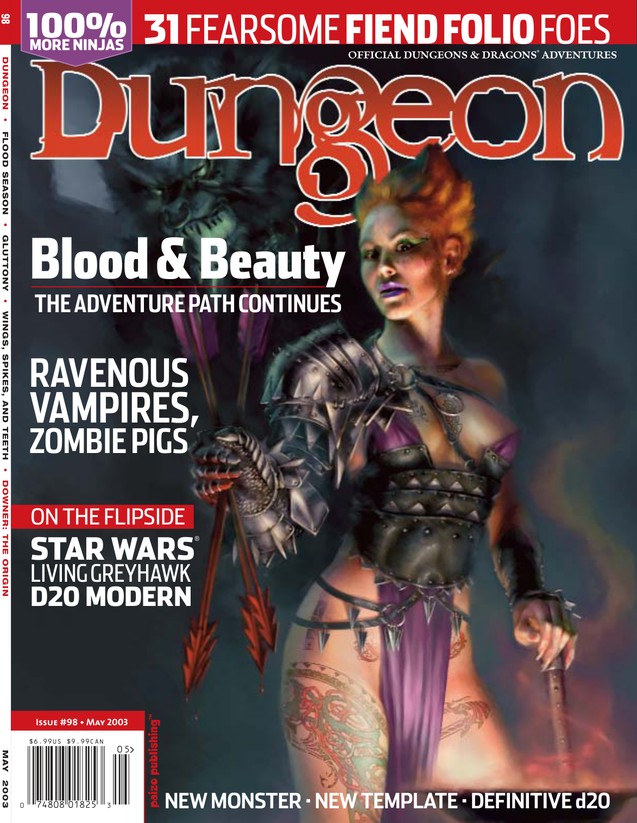 Dungeon Magazine #98 cover