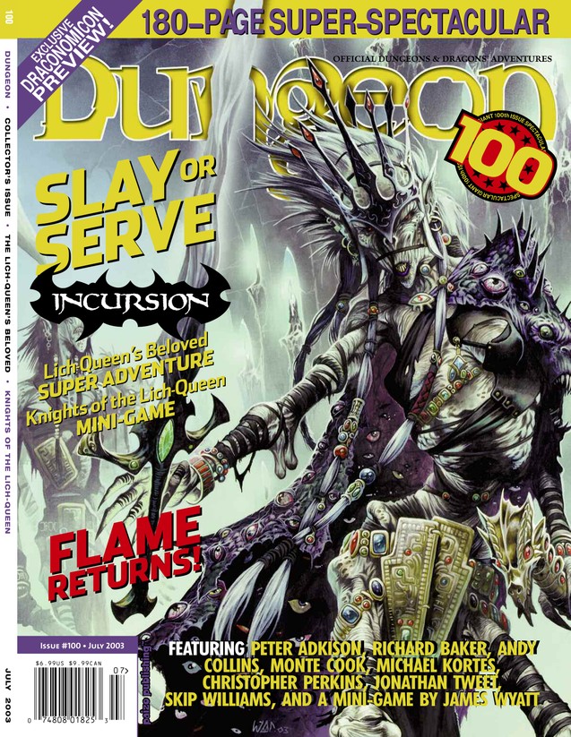 Dungeon Magazine #100 cover