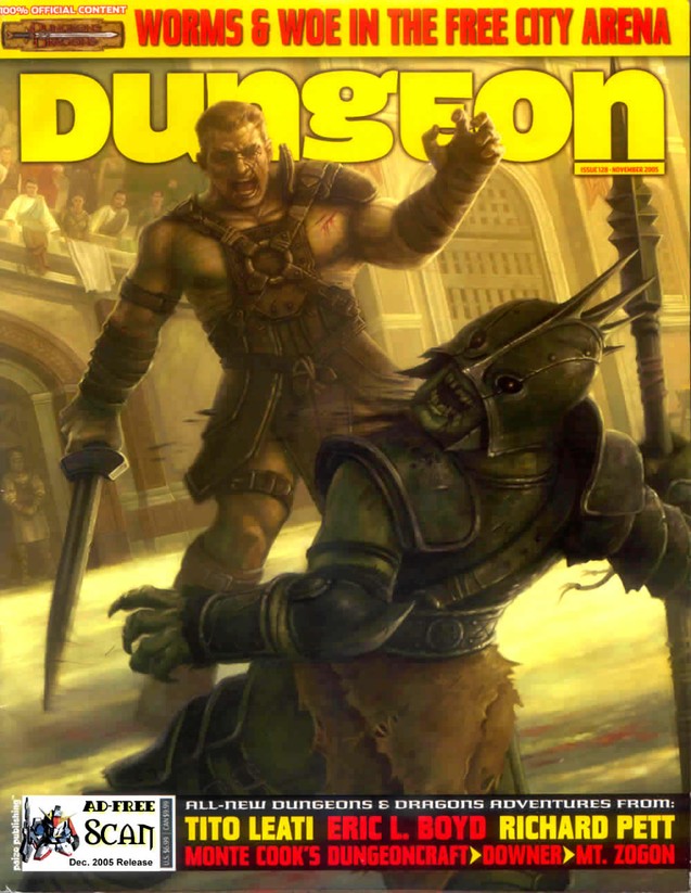 Dungeon Magazine #128 cover