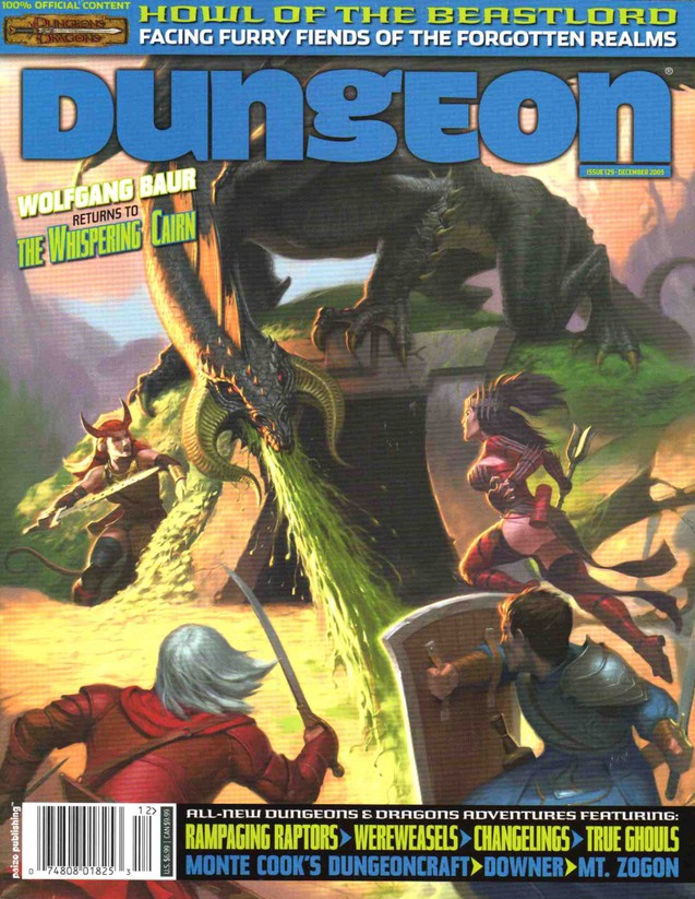 Dungeon Magazine #129 cover
