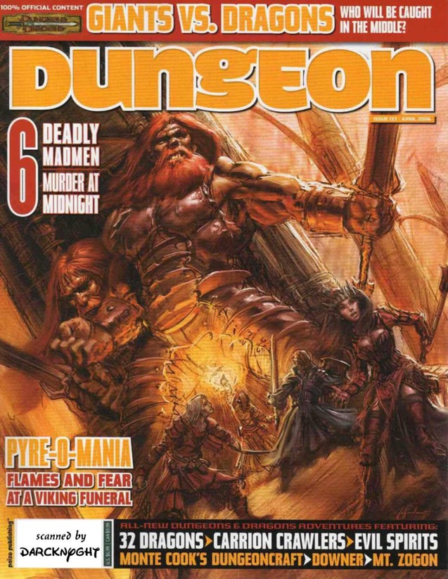 Dungeon Magazine #133 cover