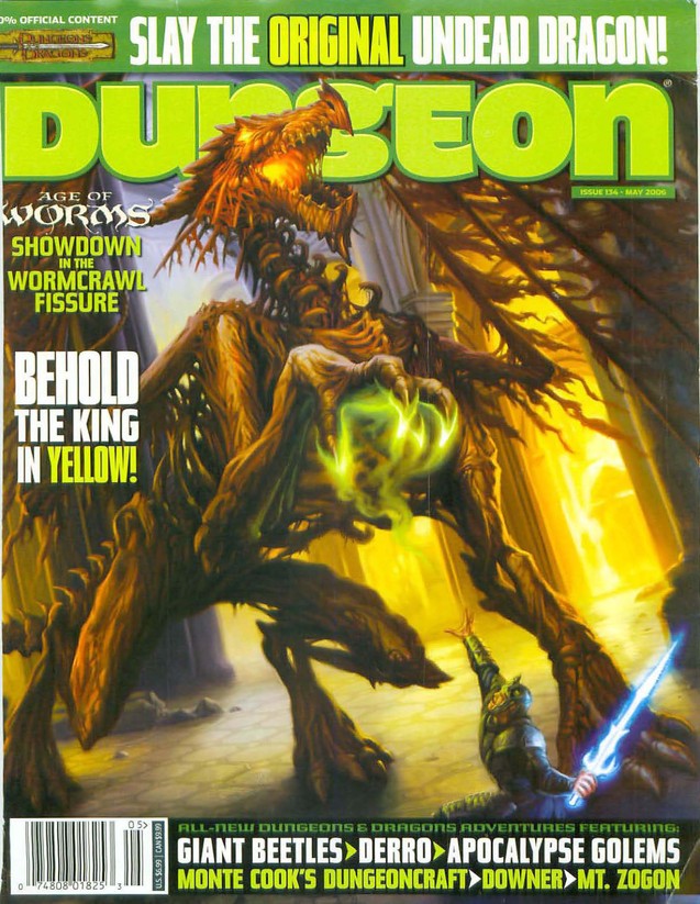 Dungeon Magazine #134 cover