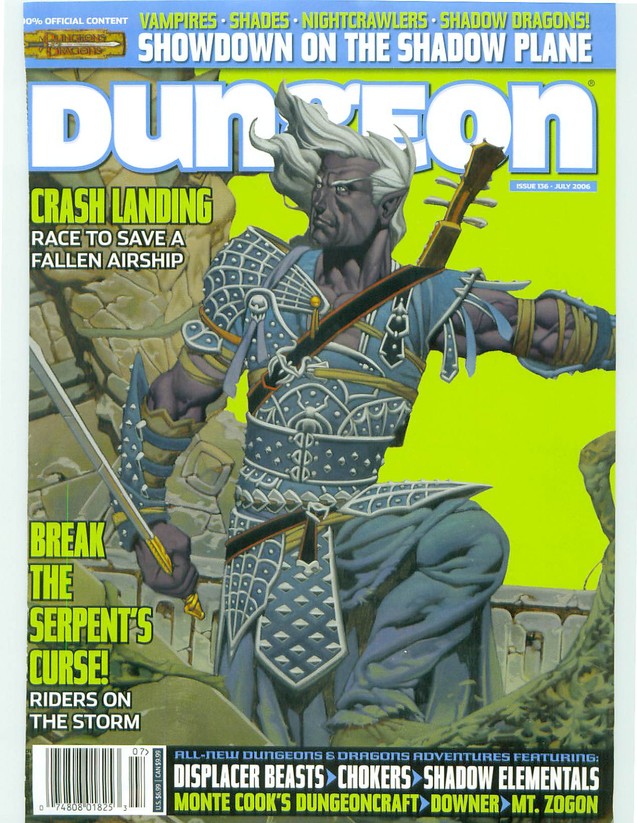 Dungeon Magazine #136 cover