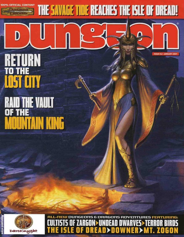 Dungeon Magazine #142 cover