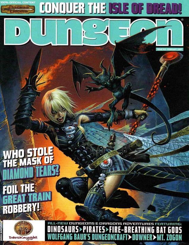 Dungeon Magazine #143 cover
