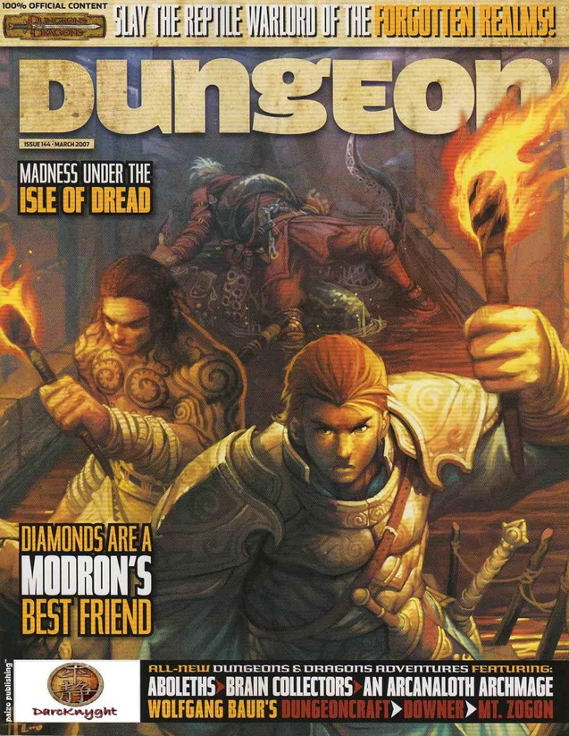 Dungeon Magazine #144 cover