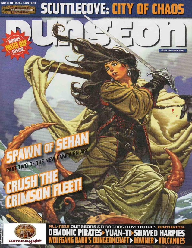 Dungeon Magazine #146 cover