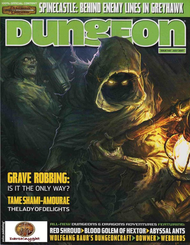 Dungeon Magazine #148 cover