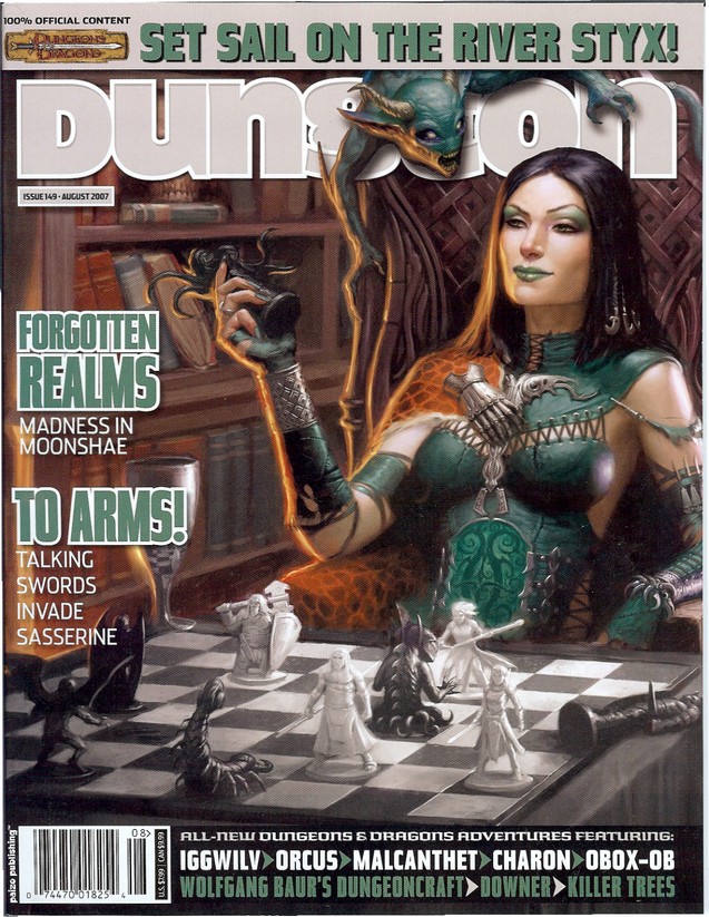 Dungeon Magazine #149 cover