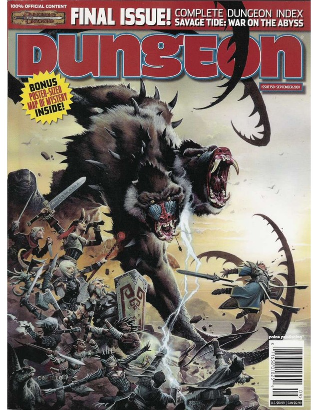 Dungeon Magazine #150 cover