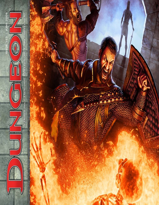 Dungeon Magazine #155 cover