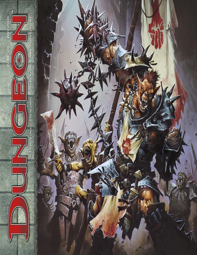 Dungeon Magazine #156 cover