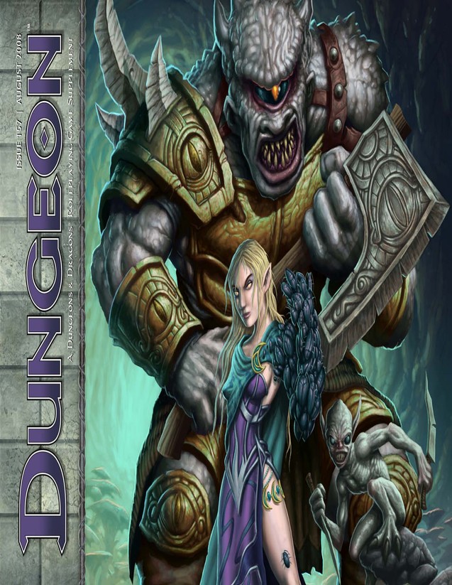 Dungeon Magazine #157 cover