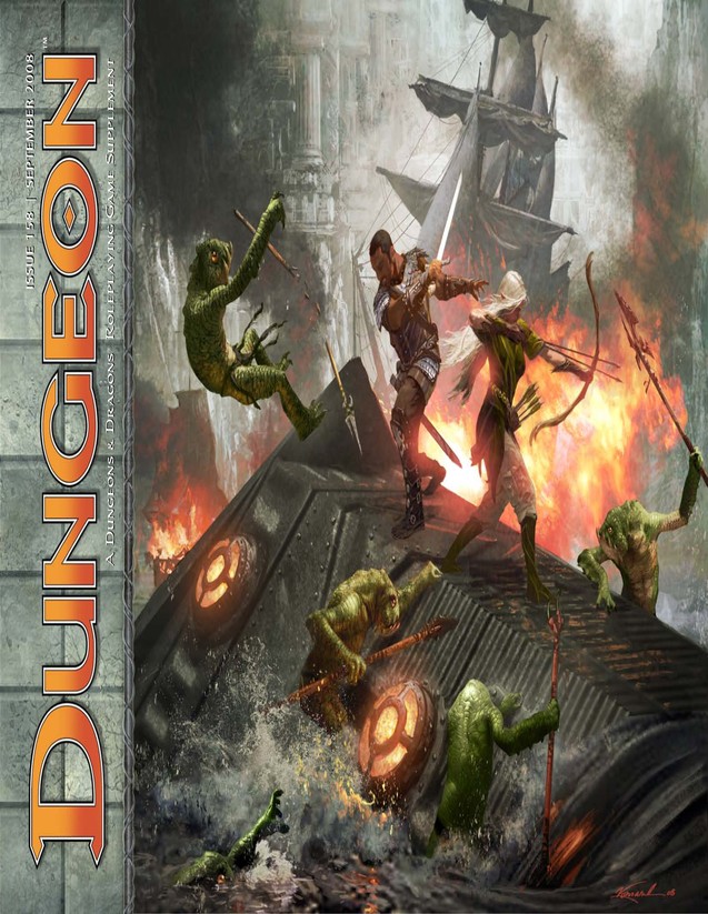 Dungeon Magazine #158 cover