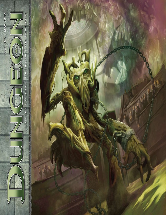 Dungeon Magazine #166 cover