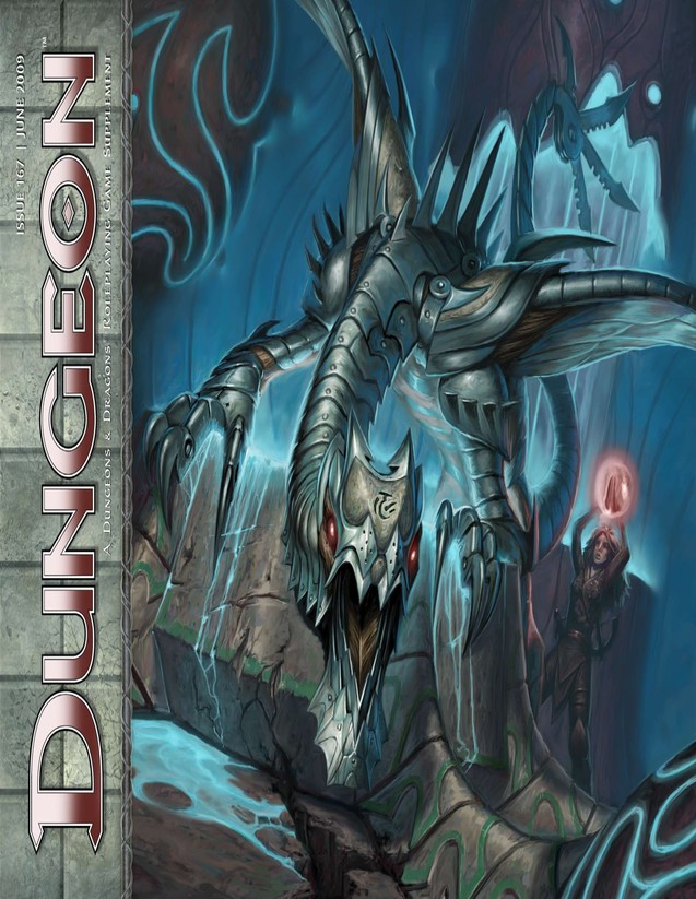 Dungeon Magazine #167 cover