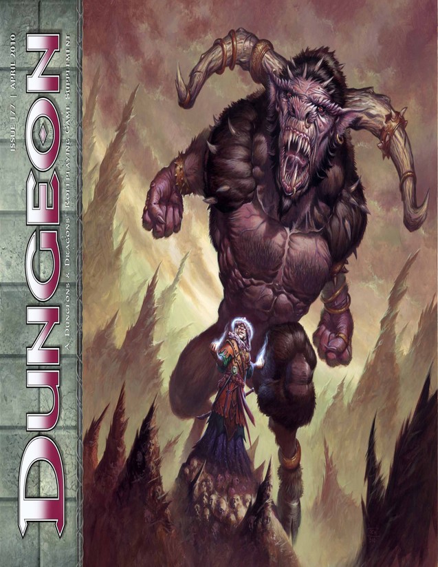Dungeon Magazine #177 cover
