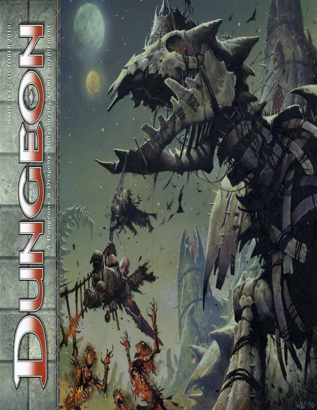 Dungeon Magazine #183 cover