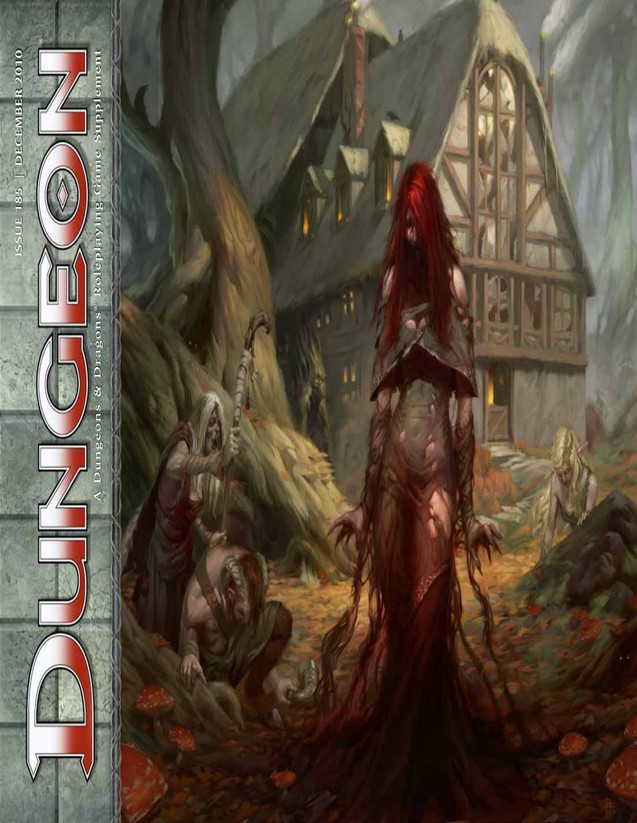 Dungeon Magazine #185 cover